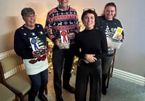 Retiring Narberth solicitor Dan takes home the mince pie trophy!