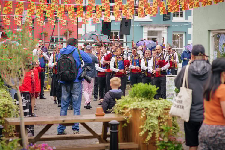 Scene from the 2023 Llandovery Sheep Festival