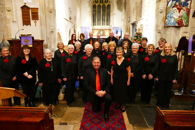Quaynotes Choir at Carew Cheriton Church, December 14