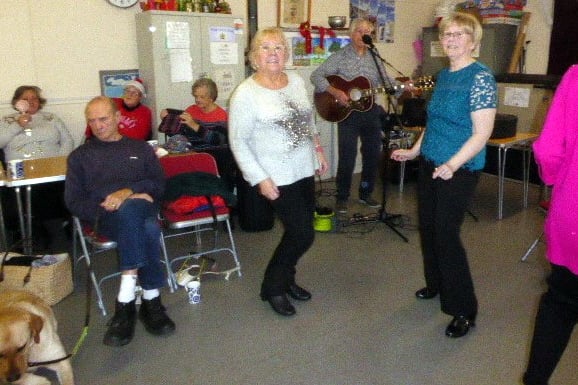 There was dancing at the Tenby Friendship Club ‘Christmas do’ with local musician Billy Cole entertaining.