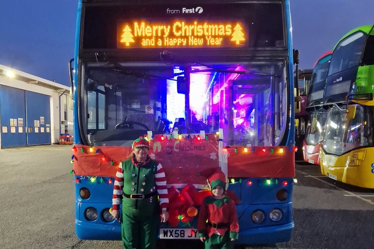 Christmas bus