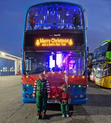 Christmas bus