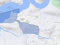 Burst water main affecting Pembroke Dock