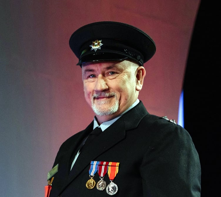 Watch Manager Euros Edwards, of Crymych Fire Station, who has been awarded the British Empire Medal (BEM) in the 2024 New Year Honours List.