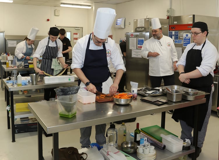 Chefs competing at the Welsh International Culinary Championships last year.