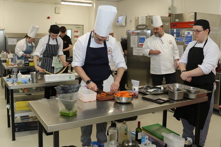 Chefs competing at the Welsh International Culinary Championships last year.
