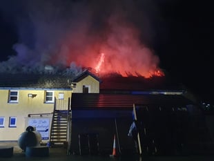 Pembrokeshire firefighters tackle fire at Newgale pub