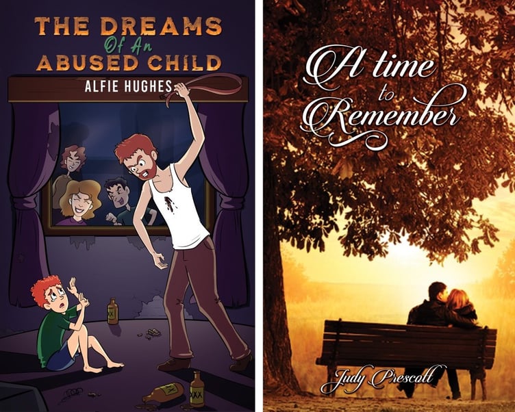 Two new books by Carmarthenshire authors - The Dreams of an Abused Child by Alfie Hughes and A Time to Remember by Judy Prescott.