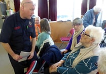 Lee’s fire safety talk goes down well at Tenby Friendship Club