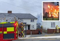 Firefighters tackle fire at Pembroke Dock