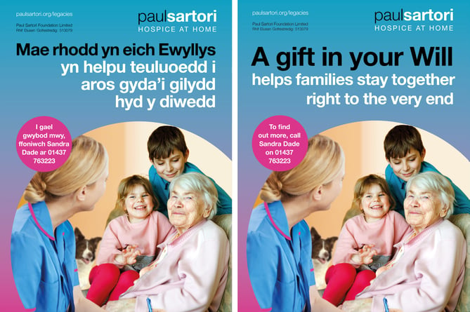 Paul Sartori Legacy Poster in Welsh and English