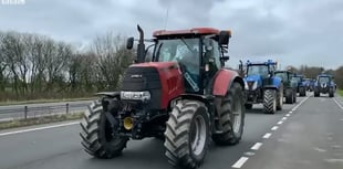 Farmers stage tractor protest on busy dual carriageway