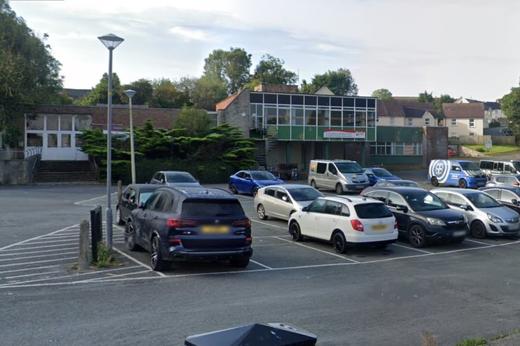 The site of the learning centre in Haverfordwest