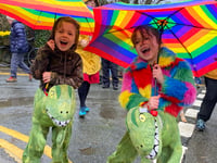Dragon fun in the rain