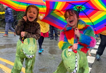 Dragon fun in the rain