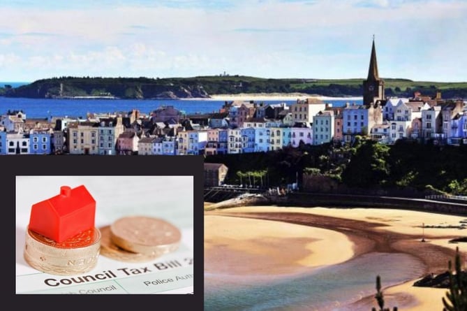 Council tax rises would have to nearly double in Pembrokeshire if the second homes council tax premium is not used. (Main Pic. Tenby, by Gareth Davies Photography)