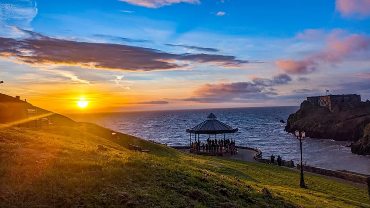 Dawn service at Tenby on Easter Sunday
