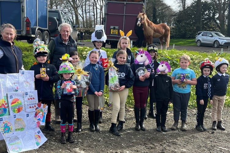 Art competition winners pictured with Judge Mr H Harrison-Allen and Branch DC Cath Nicholas