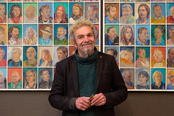 Portrait artist Grahame Hurd-Wood is fascinated by the range of people who make the small peninsula their home.