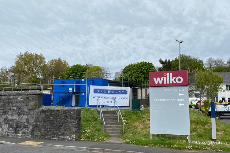 Works at Wilko, Pembroke Dock