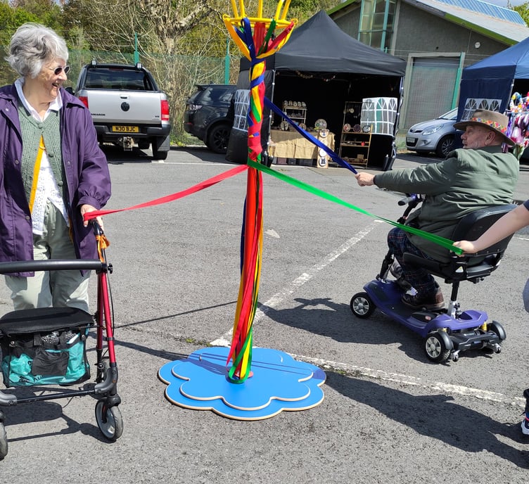 Maypole fun for all ages and abilities at Tenby’s Nearly May Fair