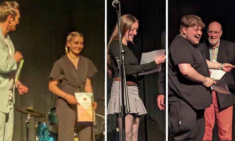 Tarish Matthews: “a fab experience filled with so much talent.”
Lewis Harrison: “Aww, wicked! Was an amazing experience.”
Carys Wood: “Thanks so much for the extremely generous bursary. I will put it to very good use.”