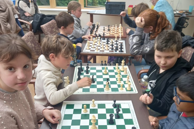 Junior chess match - Pembrokeshire and Castell Nedd