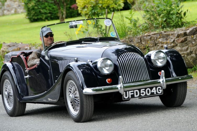 Close to a hundred classic cars left Carew to begin their charity summer run around the county. Photo: Malcolm Richards