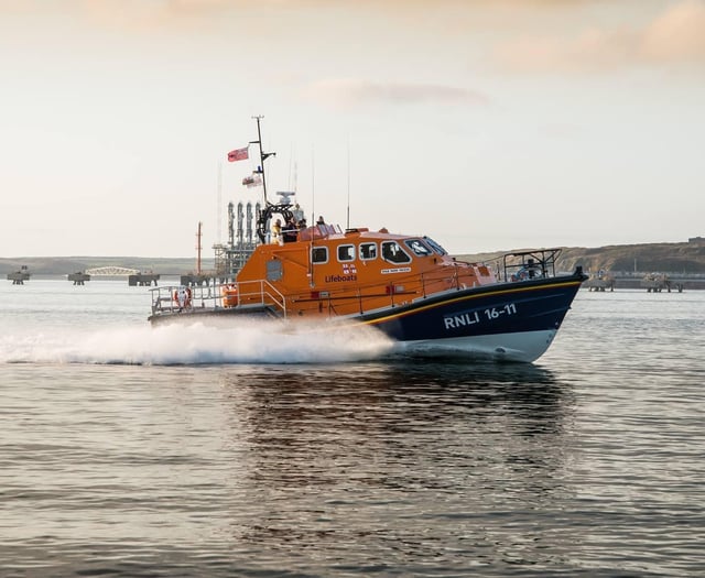 Boxing Day shout for Angle RNLI crew