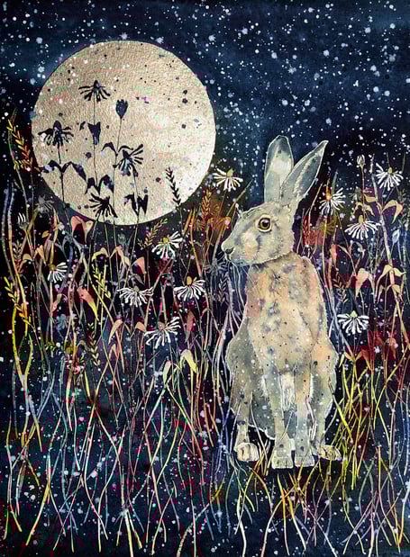 Starer - painting by Anita Woods