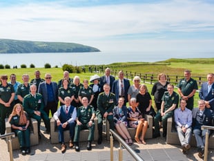 Ambulance staff celebrate long service at Cliff Hotel