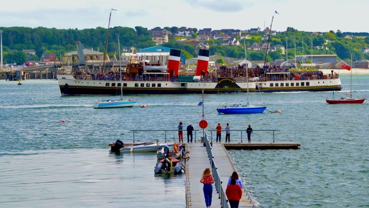 The Waverley passing Neland Pontoon on Saturday, June 22.