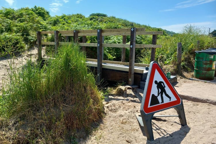Bridge at Freshwater East - repaired