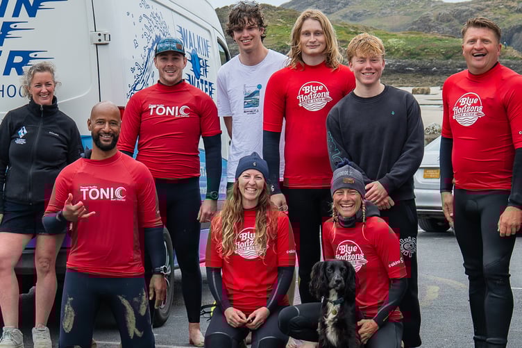 Ariel was part of the team providing adaptive surf lessons in Whitesands for a visiting school from England.