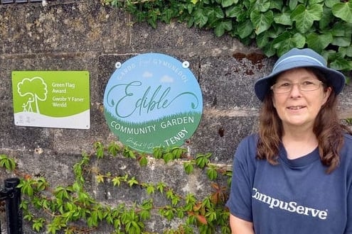 Anne Draper at Tenby’s Edible Community Garden