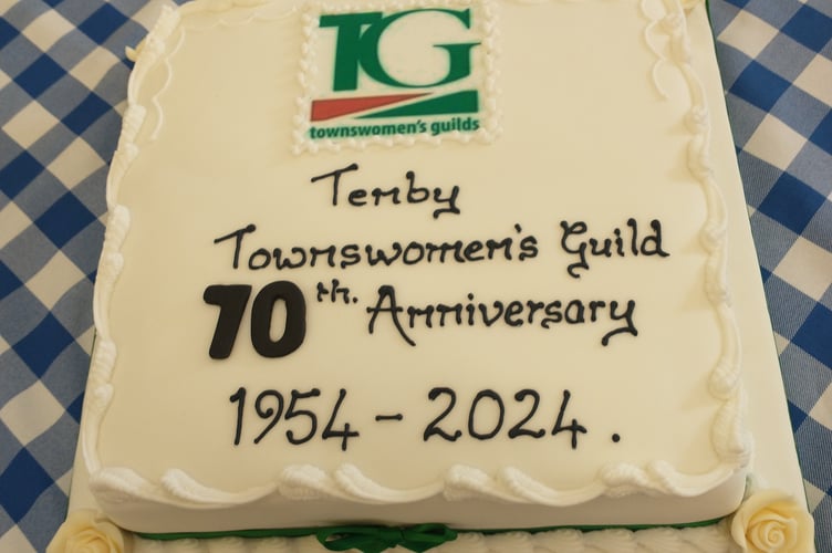 Tenby Townswomen's Guild 70th Anniversary cake