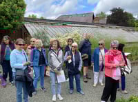 Tenby group takes Travelarts trip to Llysdinam Gardens and Hay-on-Wye