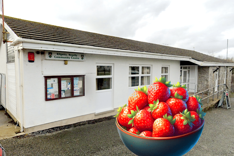 Kilgetty, Begelly Community Centre (with bowl of strawberries)