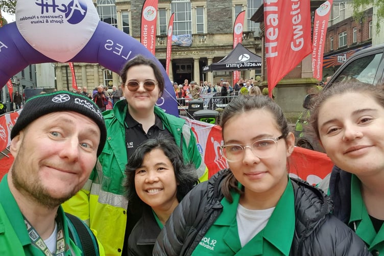 Some of the friendly volunteering team who will be running the Summer Holiday Breakfast Club at St John Ambulance’s Divisional building in Carmarthen.