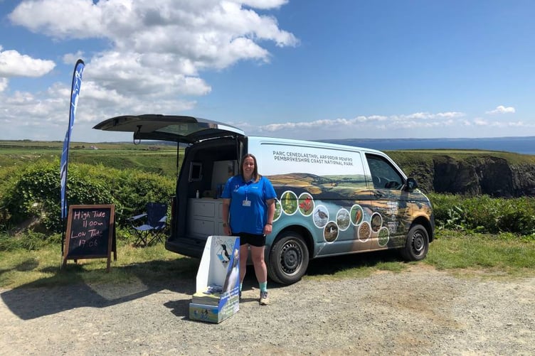 Angharad, Pembrokeshire Coast Park Authority’s Summer Ranger at Caerfai