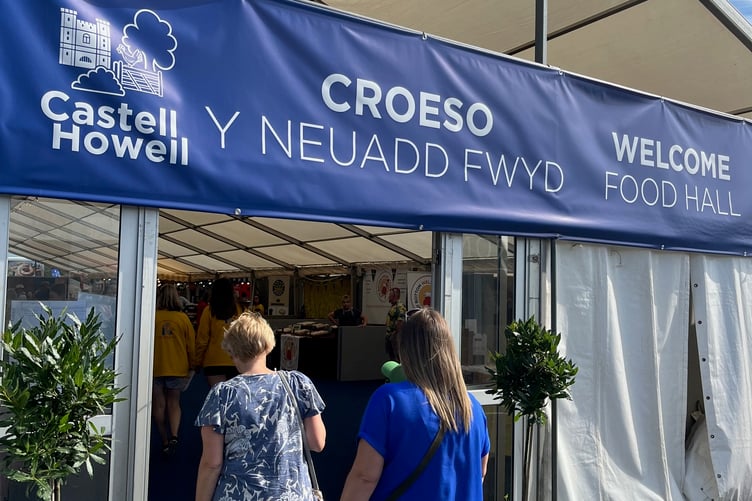 The Castell Howell sponsored Food Hall at Pembrokeshire County Show 2023.