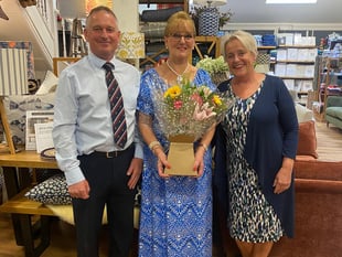 T P Hughes long-serving staff member retires