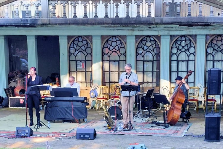 Keith Marshall quartet at Narberth Jazz Garden Party, Lampeter House