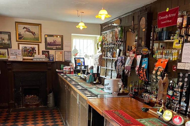 Stepping into the Grade II listed Cresselly Arms is like stepping back in time.