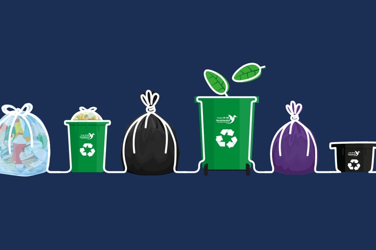 Waste and recycling graphic