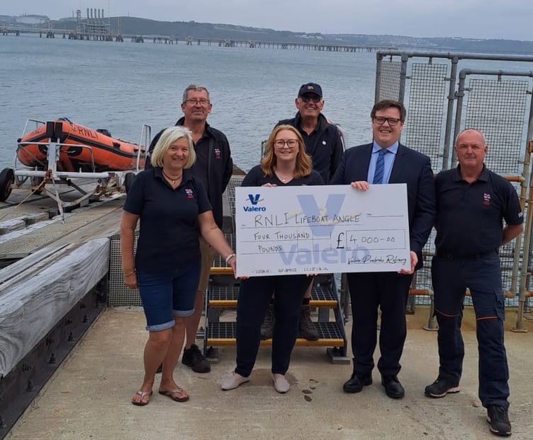 Angle RNLI thanks Valero for continuing to fuel their lifesaving operations
