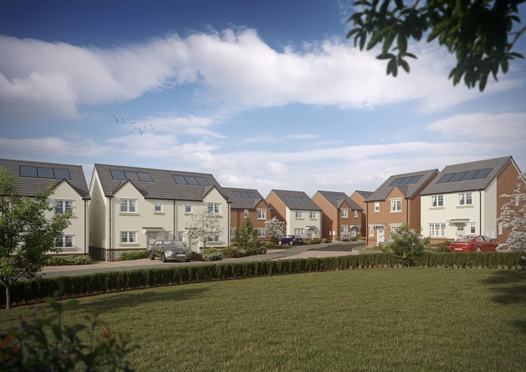 Augustus Grange street scene - CGI of Augustus Grange