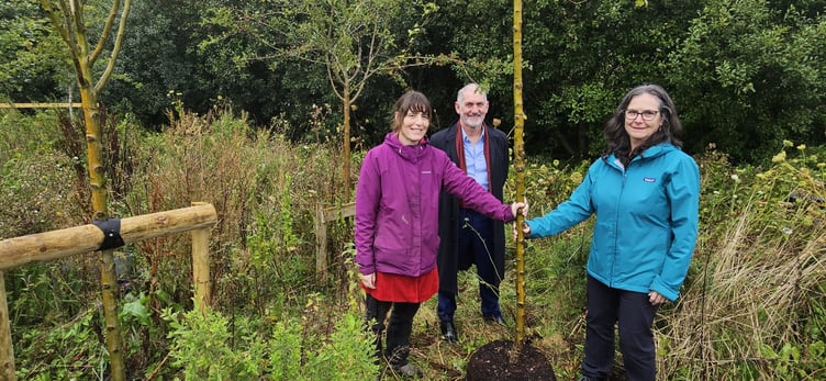 The official opening of the Willow Garden at Withybush