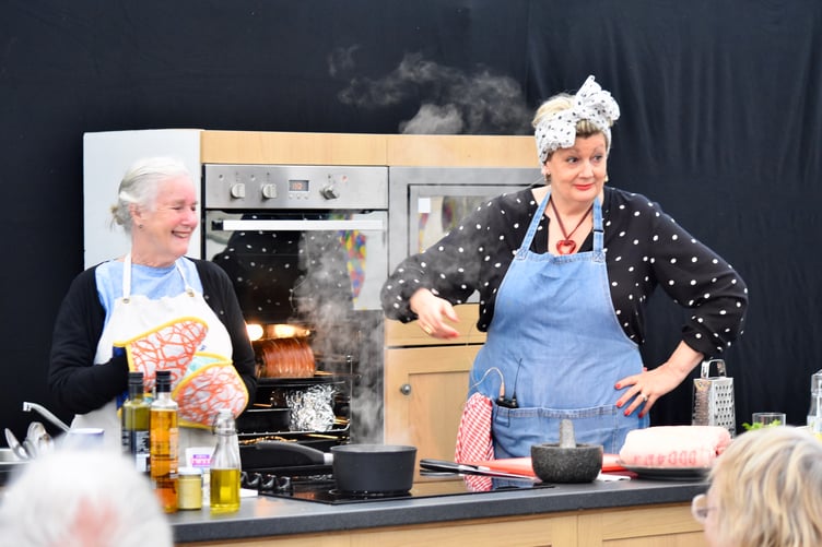 Angela Gray in action at last year’s Narberth Food Festival