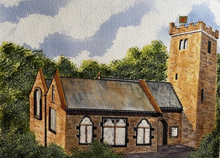 Painting of Begelly Church by Peter Weston (Peter’s Art Gallery: www.peterart1.com) used by permission of the artist